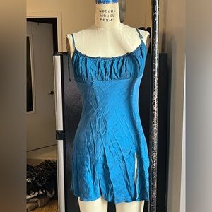 Blue Sleeveless Dress